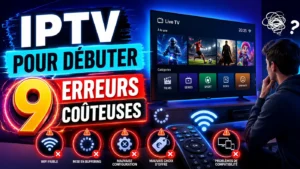 IPTV pour débuter avec 9 erreurs coûteuses, écran TV, WiFi faible, buffering et configuration IPTV