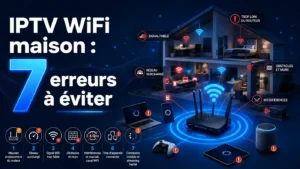 IPTV WiFi maison avec routeur, maison connectée et 7 erreurs à éviter pour améliorer la stabilité du réseau