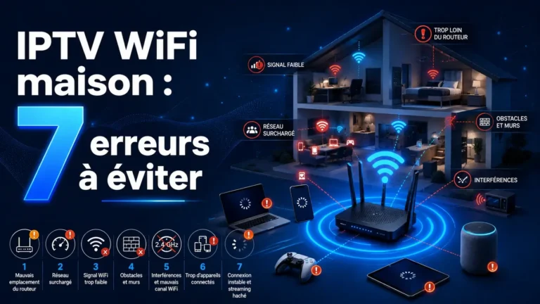 IPTV WiFi maison avec routeur, maison connectée et 7 erreurs à éviter pour améliorer la stabilité du réseau