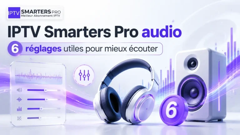 IPTV Smarters Pro audio avec 6 réglages utiles pour mieux écouter