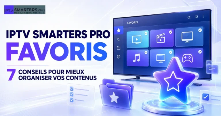 IPTV Smarters Pro favoris : 7 conseils pour mieux organiser vos contenus