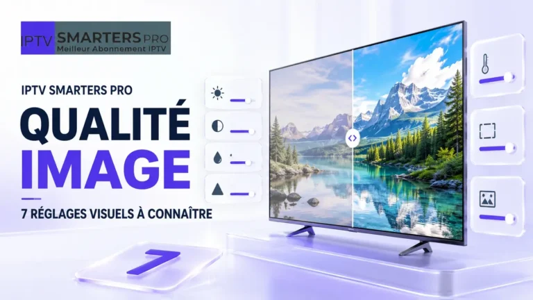 IPTV Smarters Pro qualité image avec 7 réglages visuels à connaître