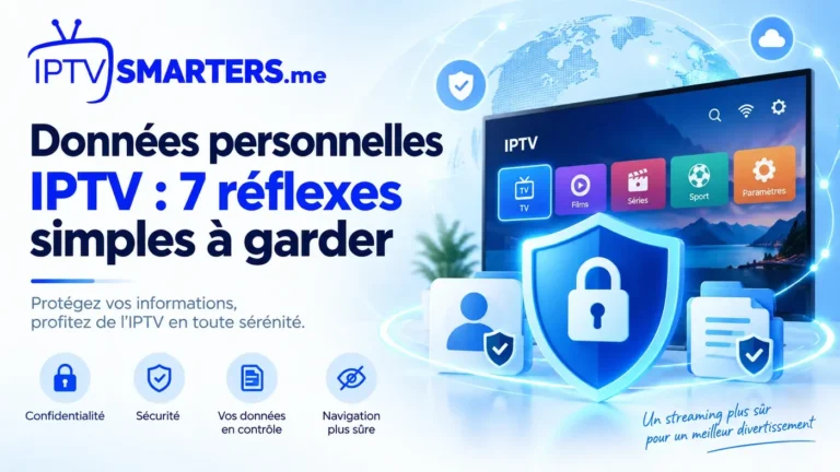 Données personnelles IPTV : 7 réflexes simples pour protéger vos informations