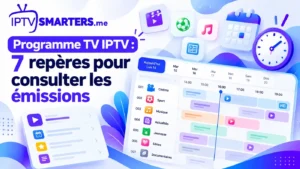 Programme TV IPTV avec grille horaire des émissions, catégories et guide des programmes.
