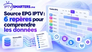 Source EPG IPTV et données du guide TV : horaires, programmes et informations